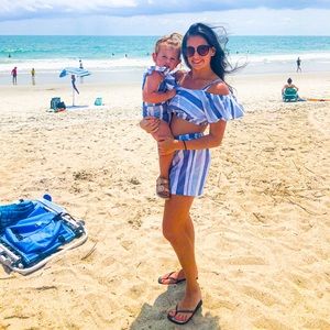 Mommy and me shorts with crop top set